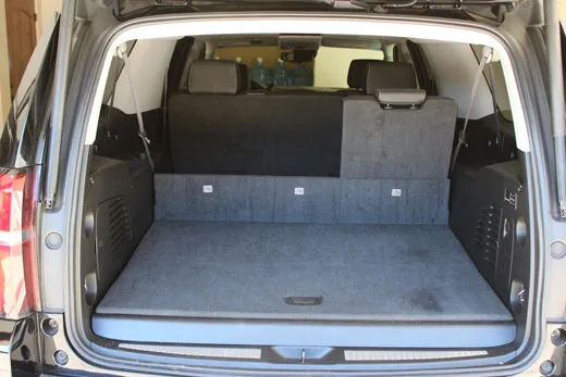 Cargo Space — Half of 3rd Row Folded