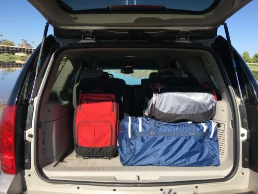 Luggage Space with 2 Rear Seats Removed