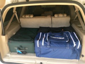 Luggage space in a Ford Expedition